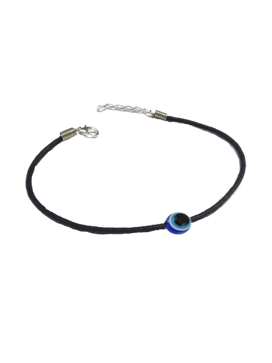 gurjari jewellers  Black Evil Eye Anklet