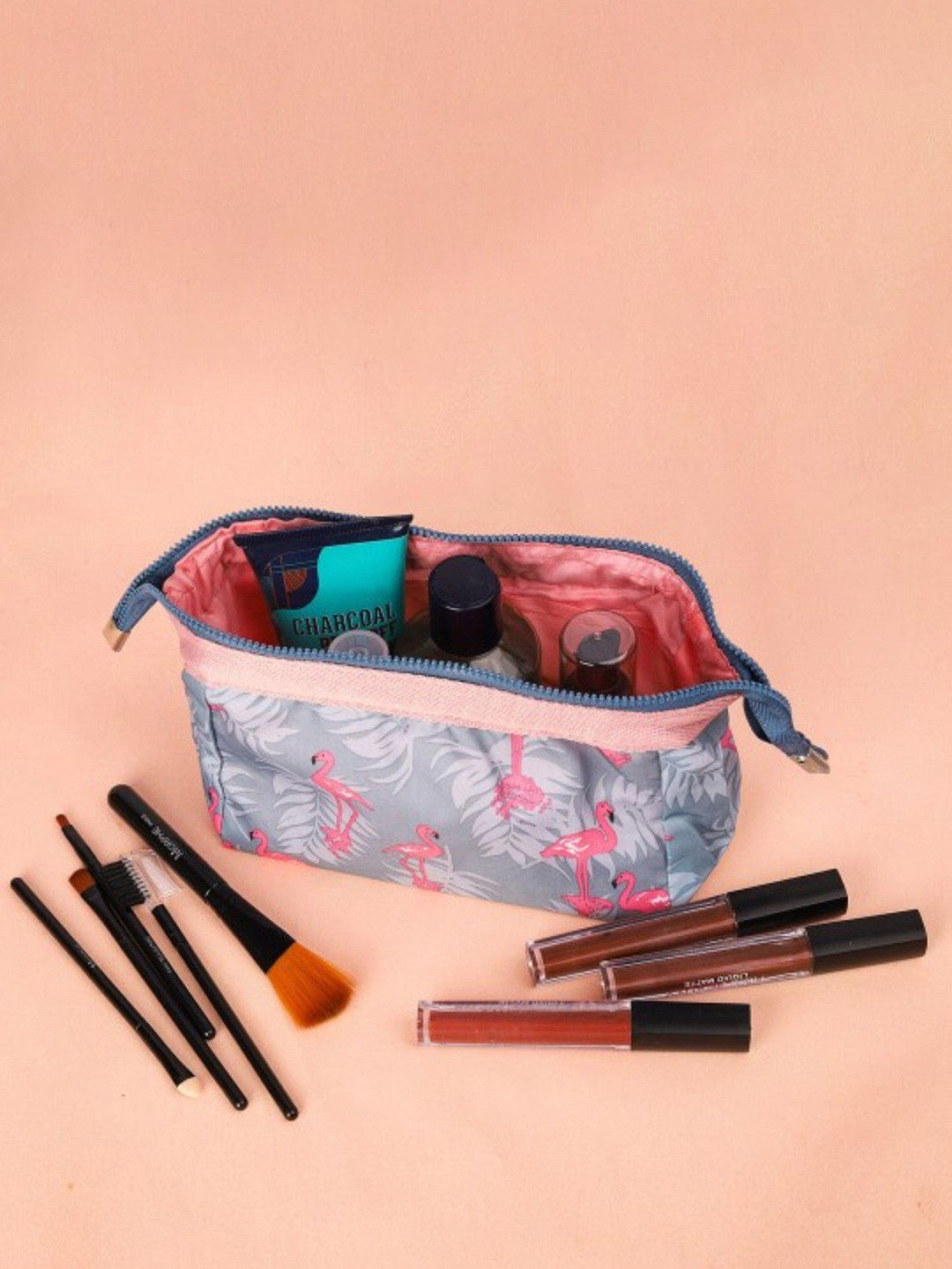 SWISS HORN Travel Organizer Pouch. Cosmetic Pouch/Make Up Kit/Toiletry Kit/Stationery Kit.