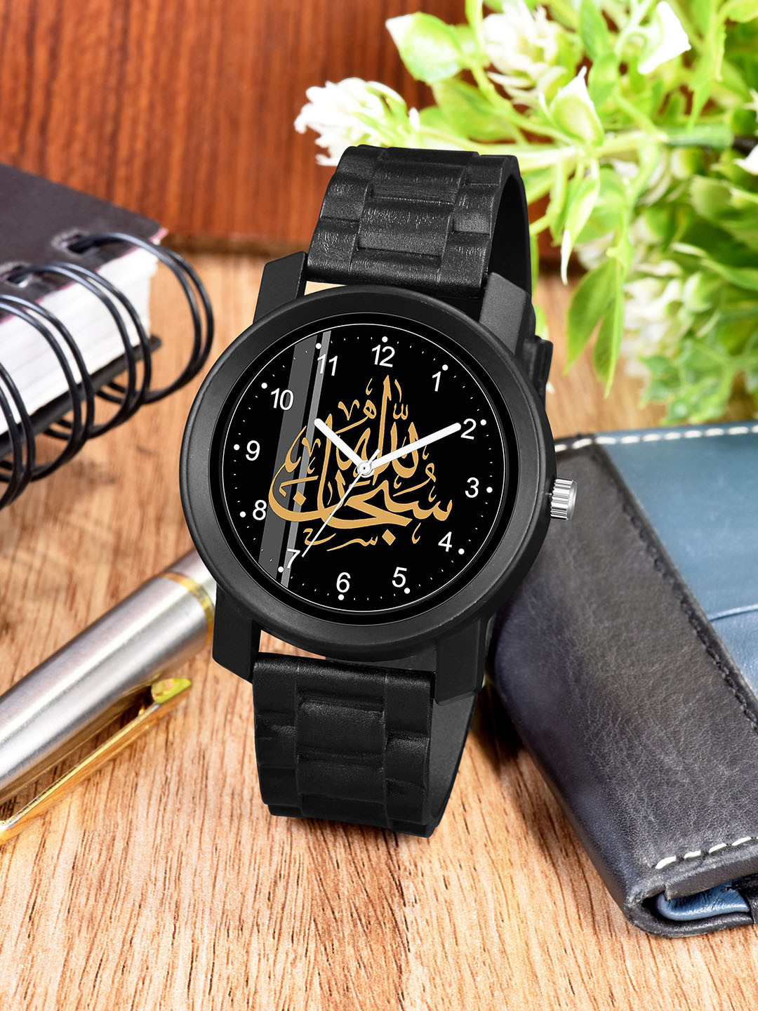 CSAMON Men Printed Dial & Regular Straps Analogue Watch PandoBLK Islamic NUM05 CD