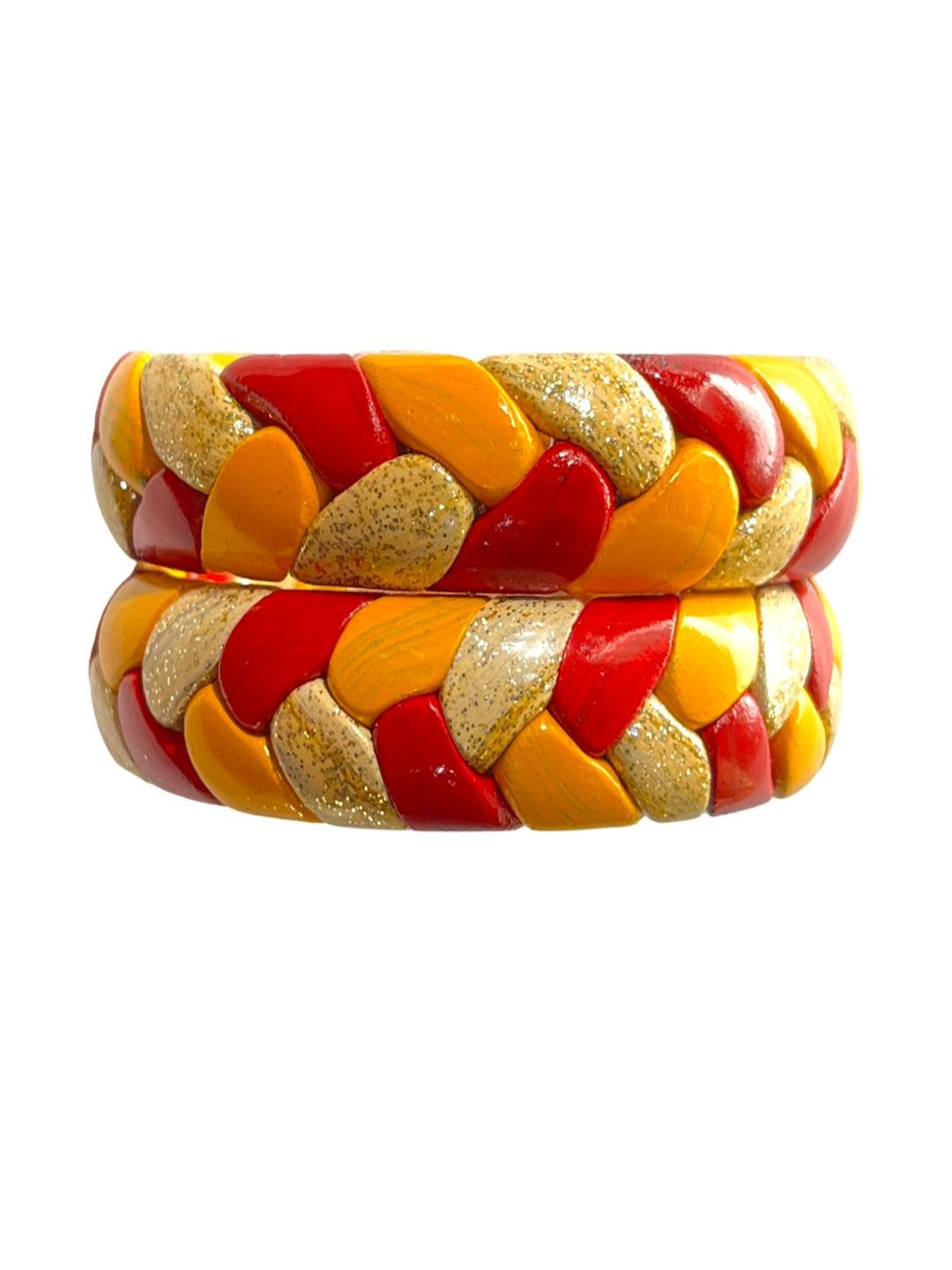 Aaroz and Company Multi Brass Bangle