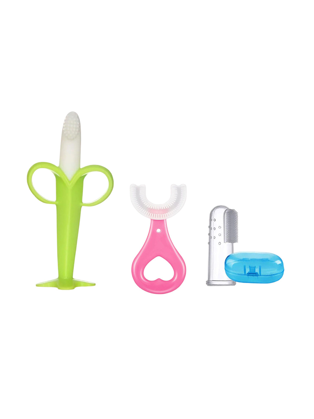 Joy Buzz Set Of 3 BPA Free Soft Toothbrushes