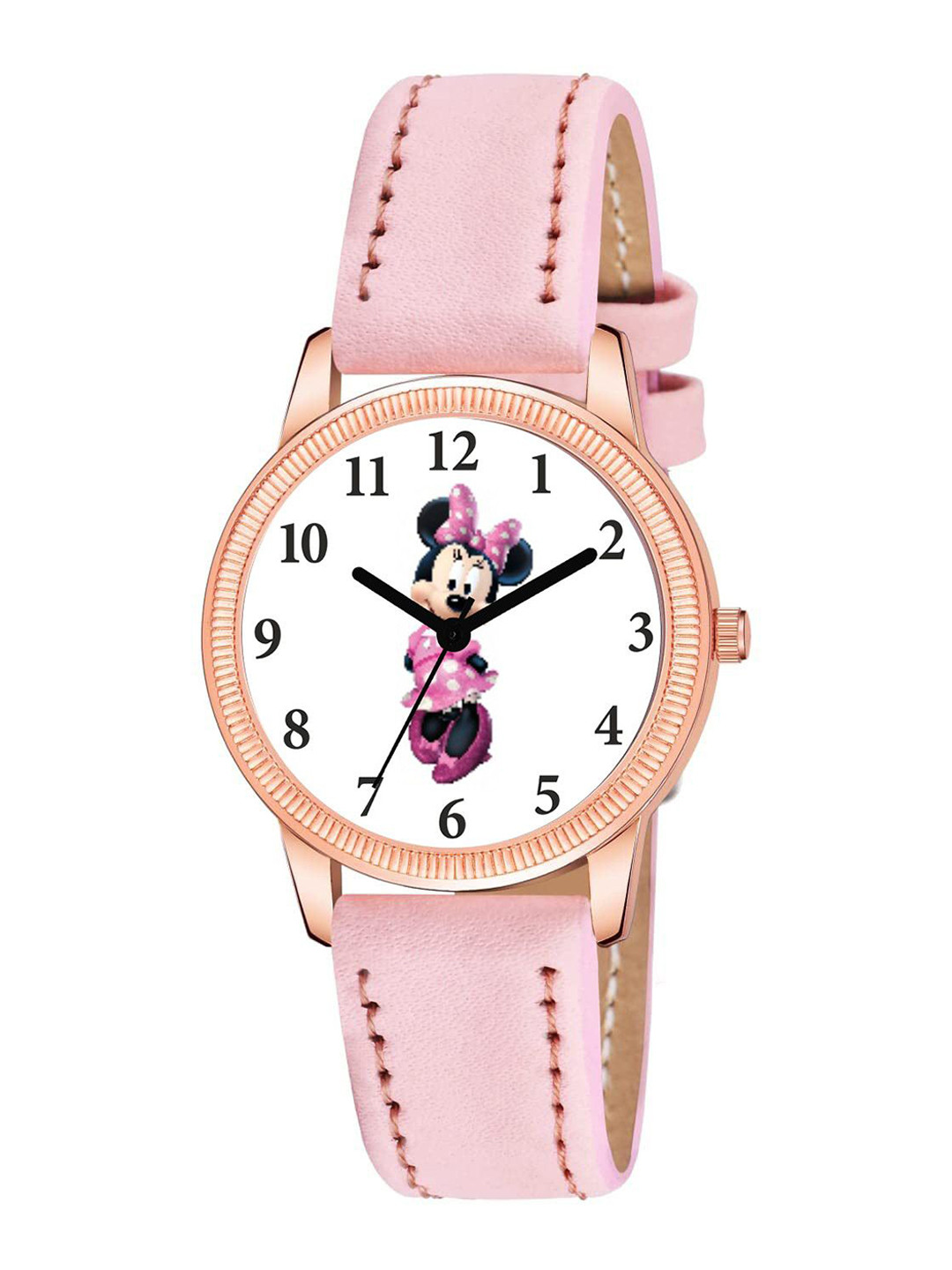 Gopal Shopcart Unisex Minnie Mouse Printed Dial Analogue Watch C25RG MIKI1 PINK Leather