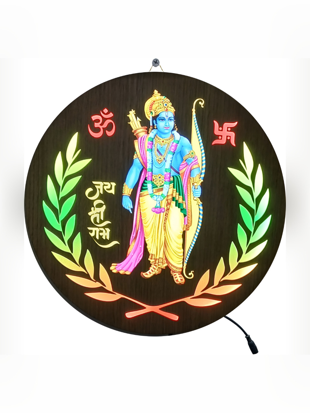 SHRI KHATU SHYAM CREATION MDF Ethnic Motifs Glossy Hall Spiritual Wall Decor-11.8In