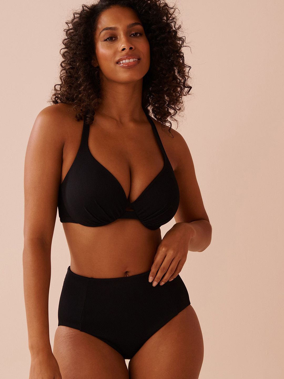 La Vie en Rose High Waist Bikini Swim Bottoms