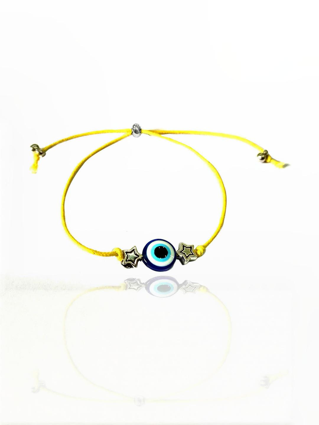 gurjari jewellers Yellow Thread Adjustable Oxidized Charms Anklet