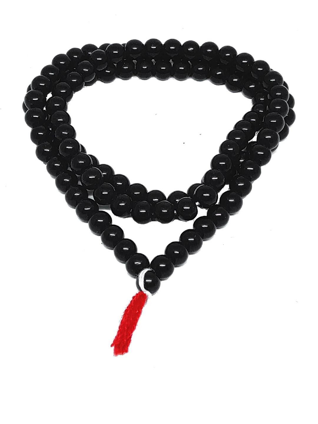 AURRA STORES Unisex Black Color Ethnic Artificial Beads Slip-On Body Chain