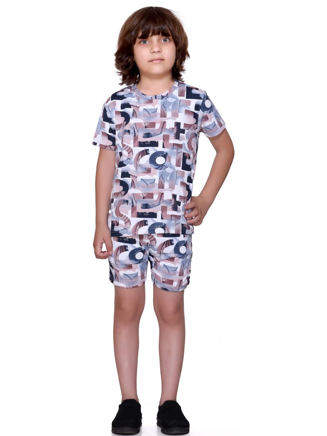 LEE BONEE Brown Cotton Blend Clothing Set