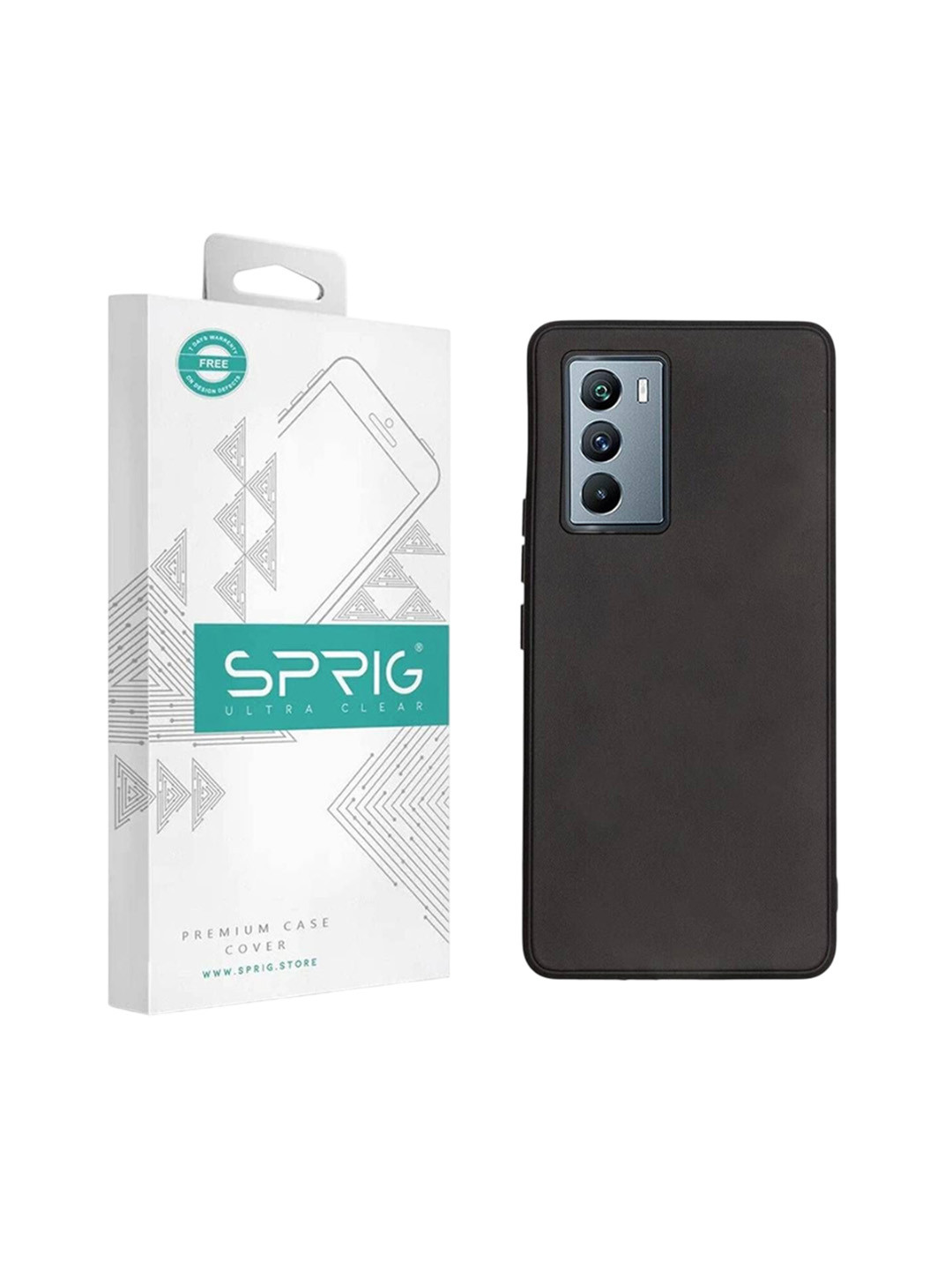 SPRIG iQOO Neo 6 5G Glossy PU Leather Back Cover