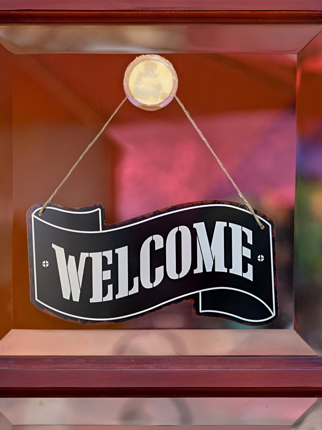 eazy wagon Open And Close Black Metal Matte Hanging Hall Signs and Plaques-5.9In