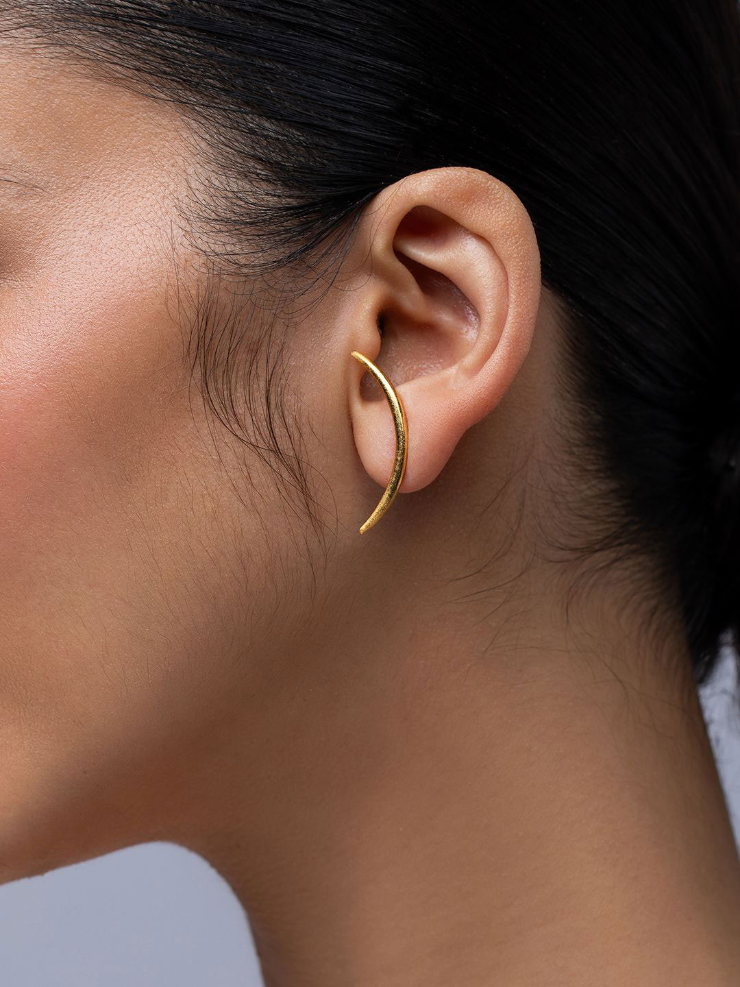 Ethnic Andaz 24k Gold Plated Contemporary Drop Earrings