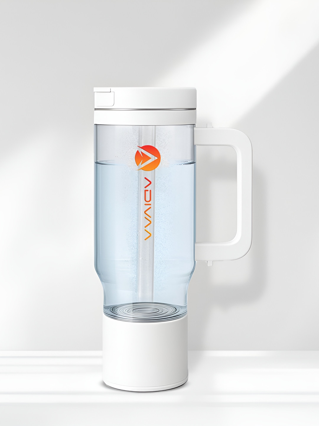 ADIVAA White Smart LED Display Water Bottle 350ml