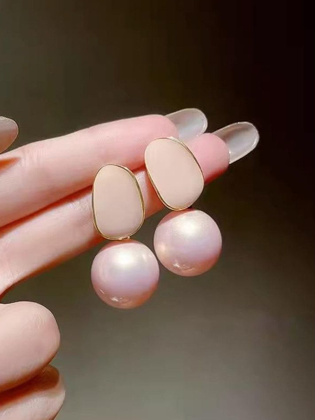 Celestria Spherical Shaped Drop Earrings