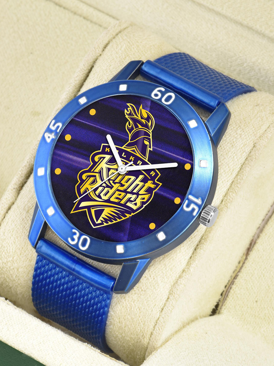 CSAMON Men Embellished Dial & Straps Analogue Watch KKR_BlueAeviyo_Case