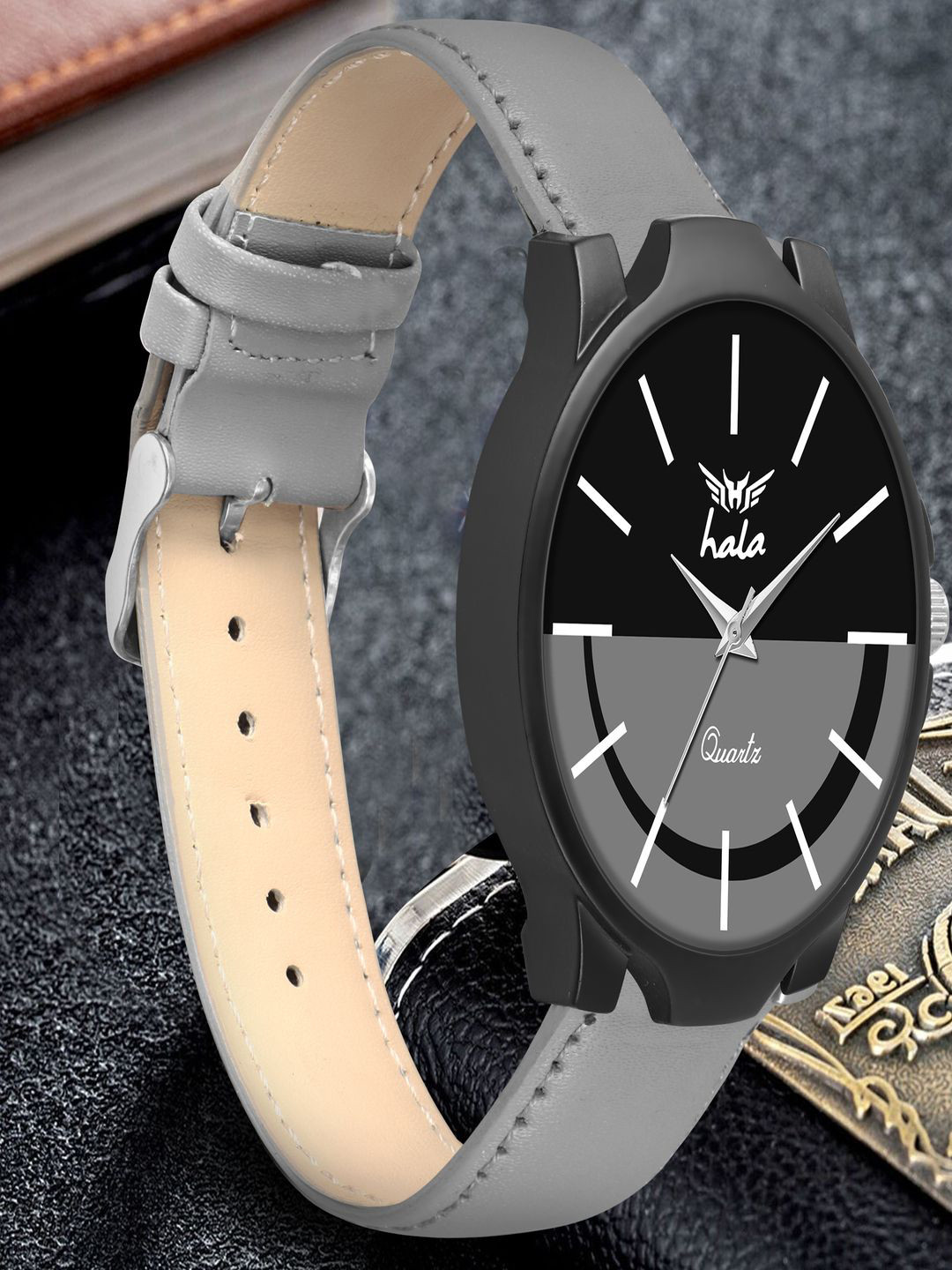 Hala Men Watch&bracelet Analogue Watch Gift Set Miller Combo White Pack Of 2