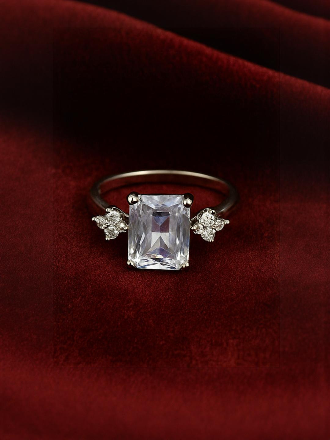 ISHTAARA Korean Stainless Steel Adjustable Ring