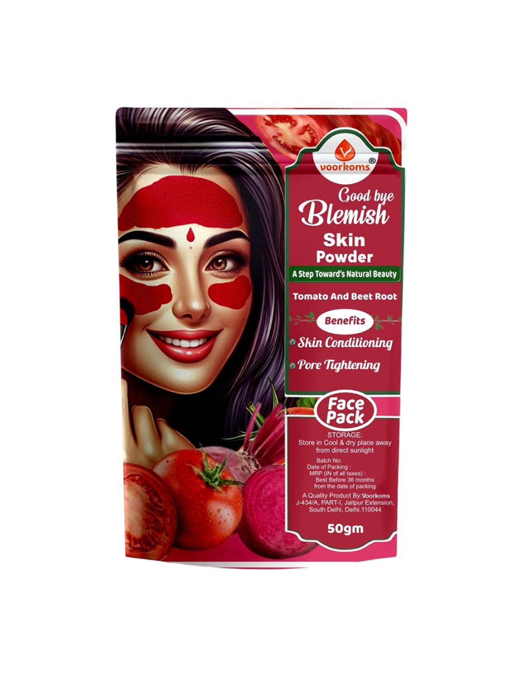 VOORKOMS Good Bye Blemish Skin Powder Face Mask- 50 g