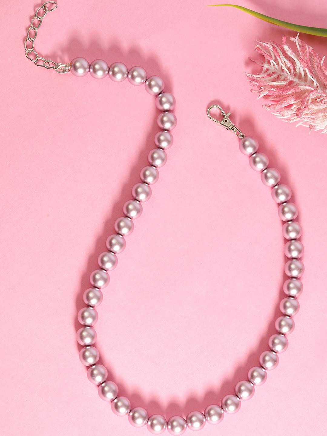 Anouk Women Purple Color Pearls Beaded Handcrafted Chain