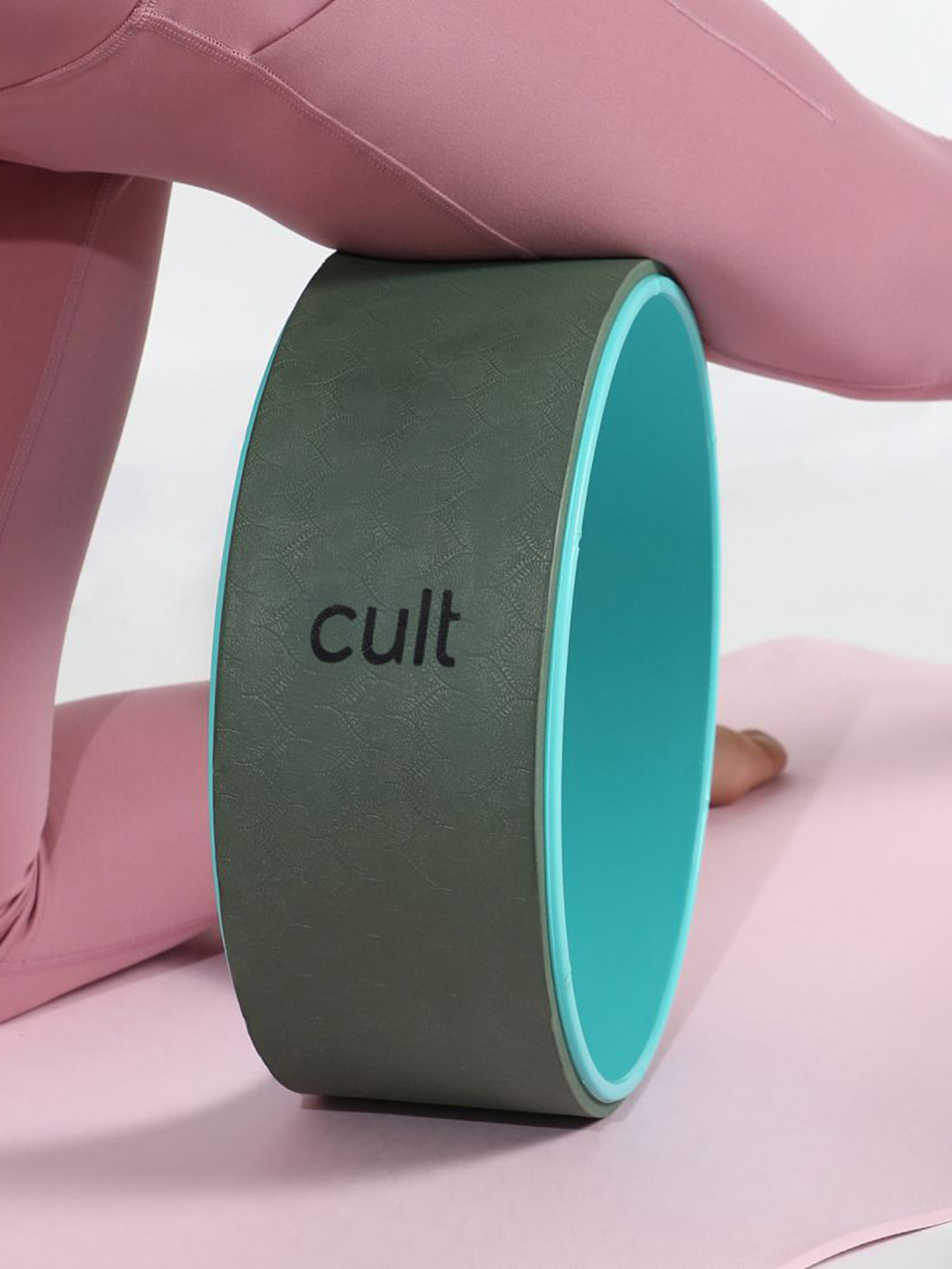 CULT  Green Yoga Wheel for Stretching and Balance