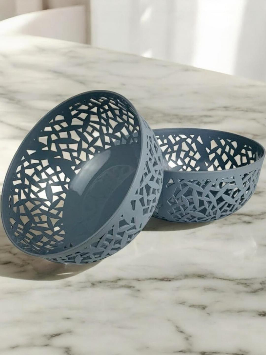 Go Hooked Grey Set of 2 Regular Multi-Utility Organisers Bowl