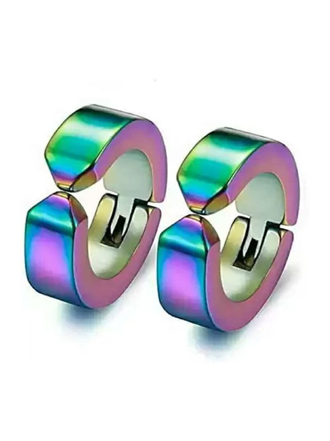 shobhram Metal Circular Hoop Earrings