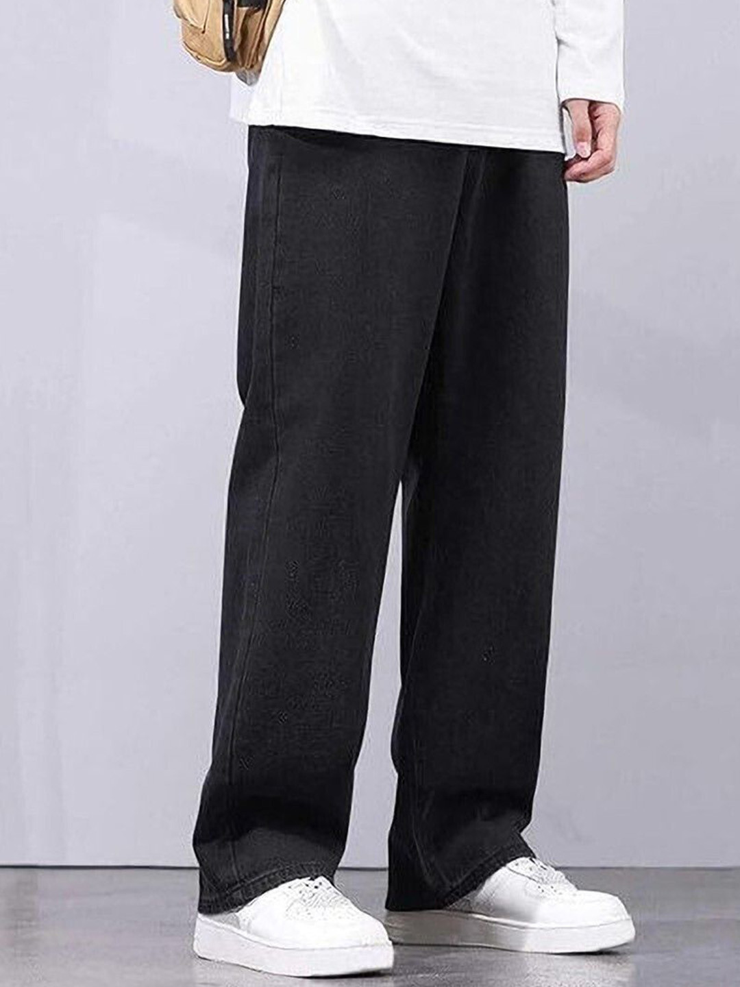 MAAHIT Men Mid-Rise Baggy Stretchable Denim Jeans