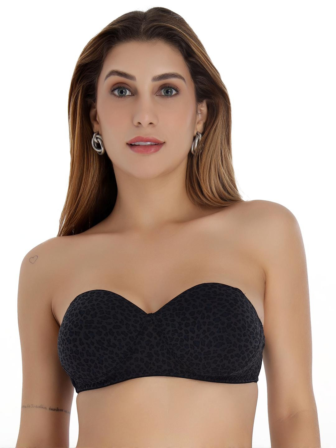 SELFCARE Abstract Straples Coverage Lightly Padded Bra