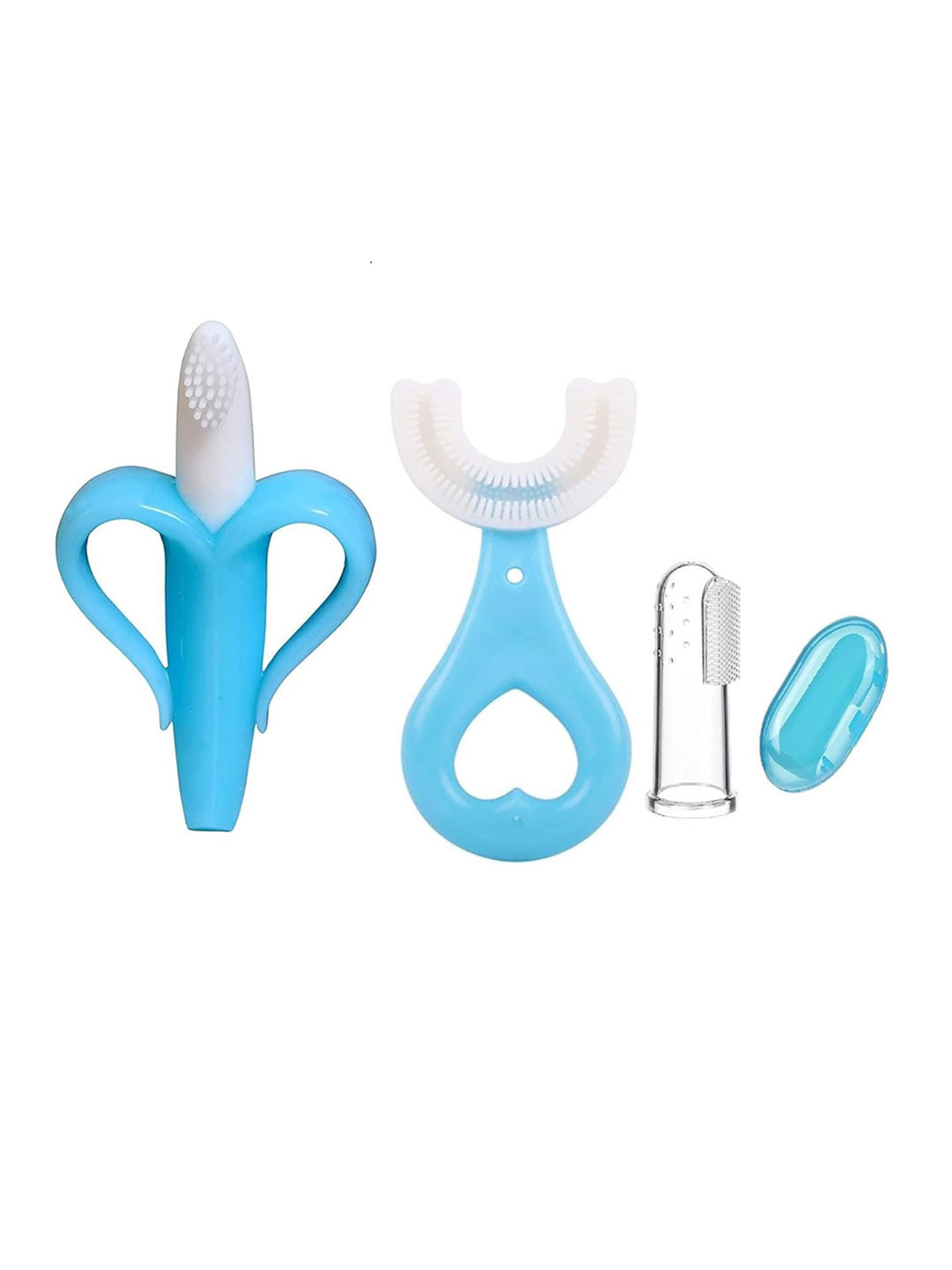 Joy Buzz Set Of 3 BPA Free Soft Baby Toothbrushes