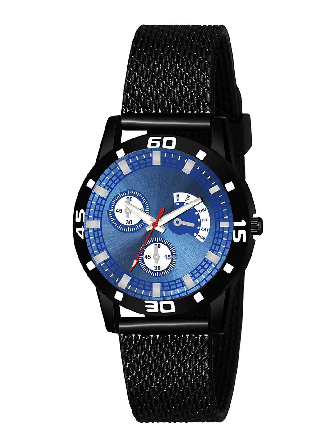 CSAMON Women Dial & Textured Straps Analogue Watch Black Aeviyo Blue dial Rabar