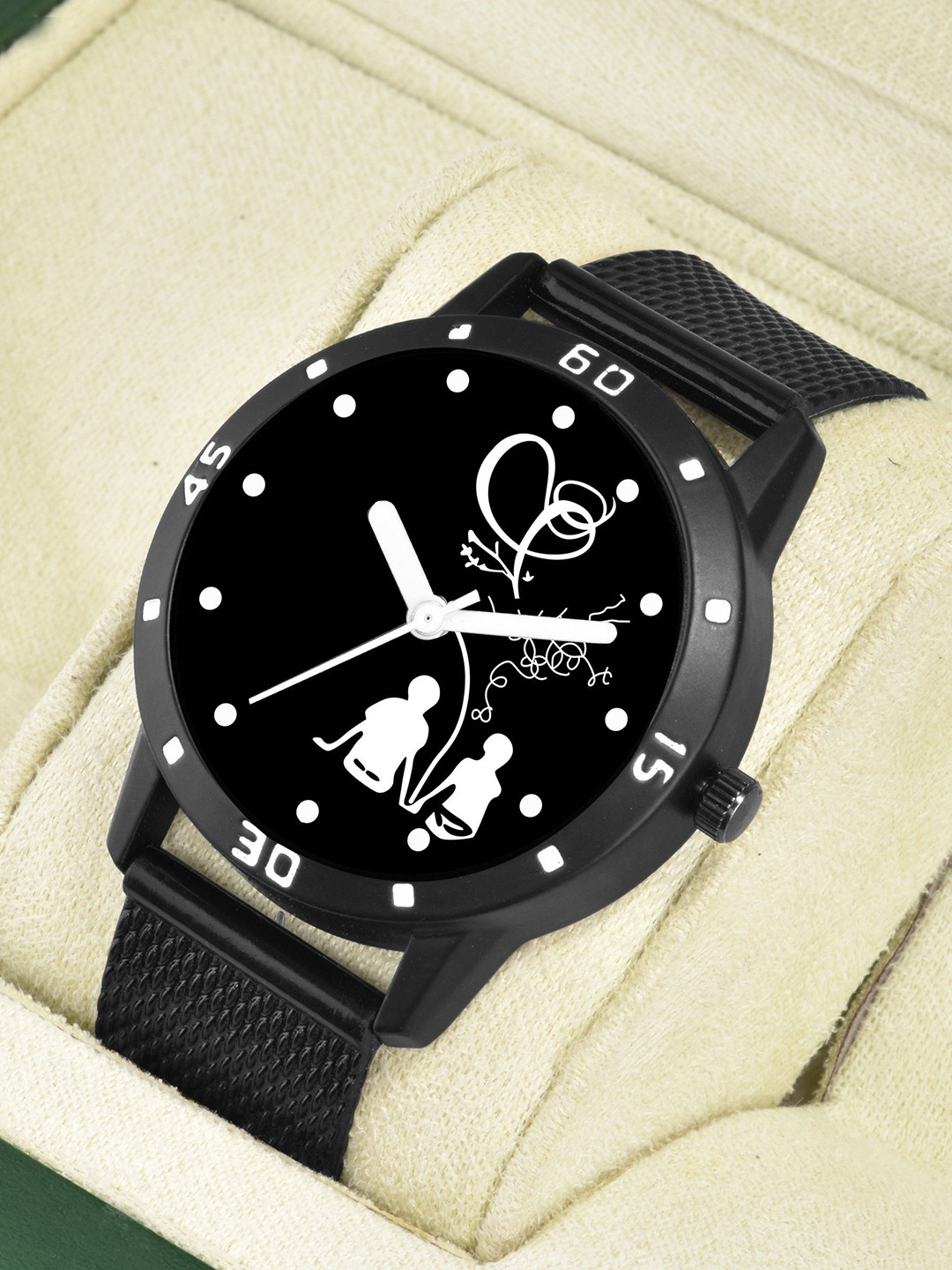 Gopal Shopcart Unisex Round Dial Analogue Watch Bethu Black Aeviyo Case S