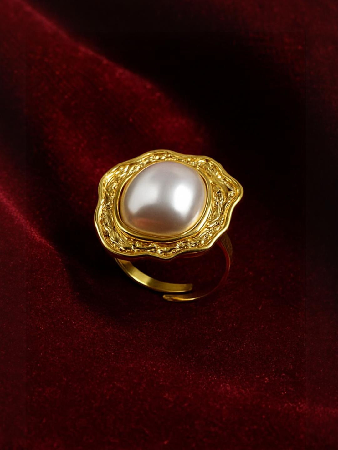 Korean Women Gold-Plated Ring