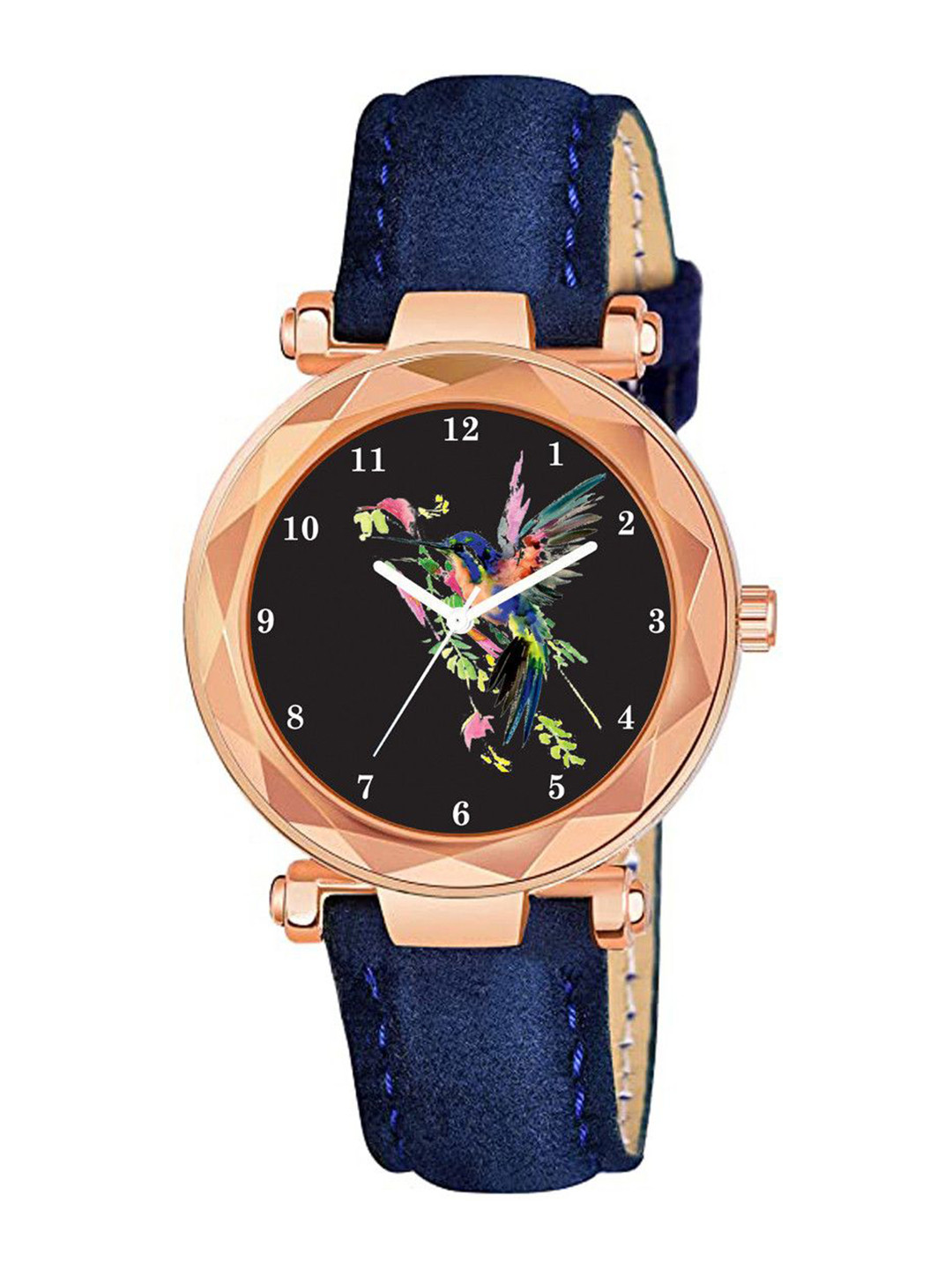 Gopal Shopcart Unisex Round Dial Analogue Watch GR379RG Chakali BLU Vel L