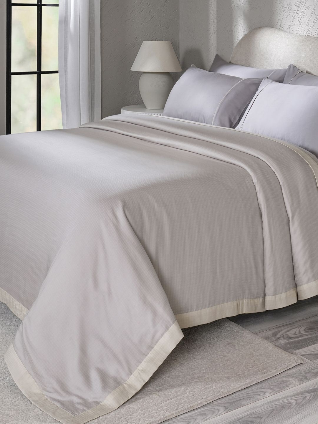 MASPAR Grey Soft Breathable & Lightweight 80 GSM Double Bed Dohar