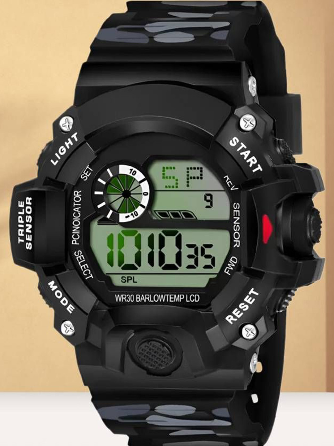 Hala Men Solid Round Tang Regular Digital Watch-G90-3