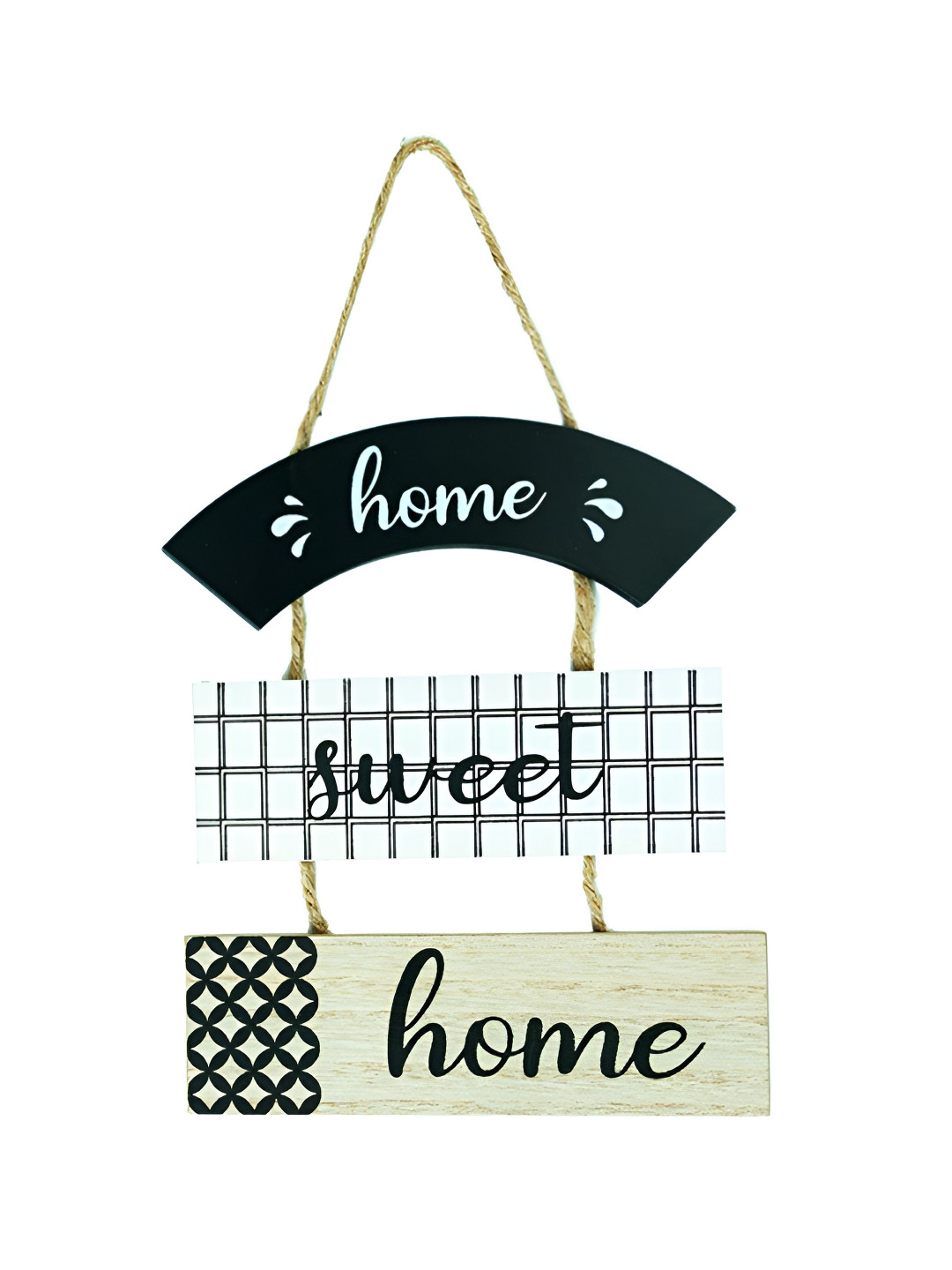 eazy wagon Positive Quote Wood Matte Hanging Hall Wall Hangings-11.8In