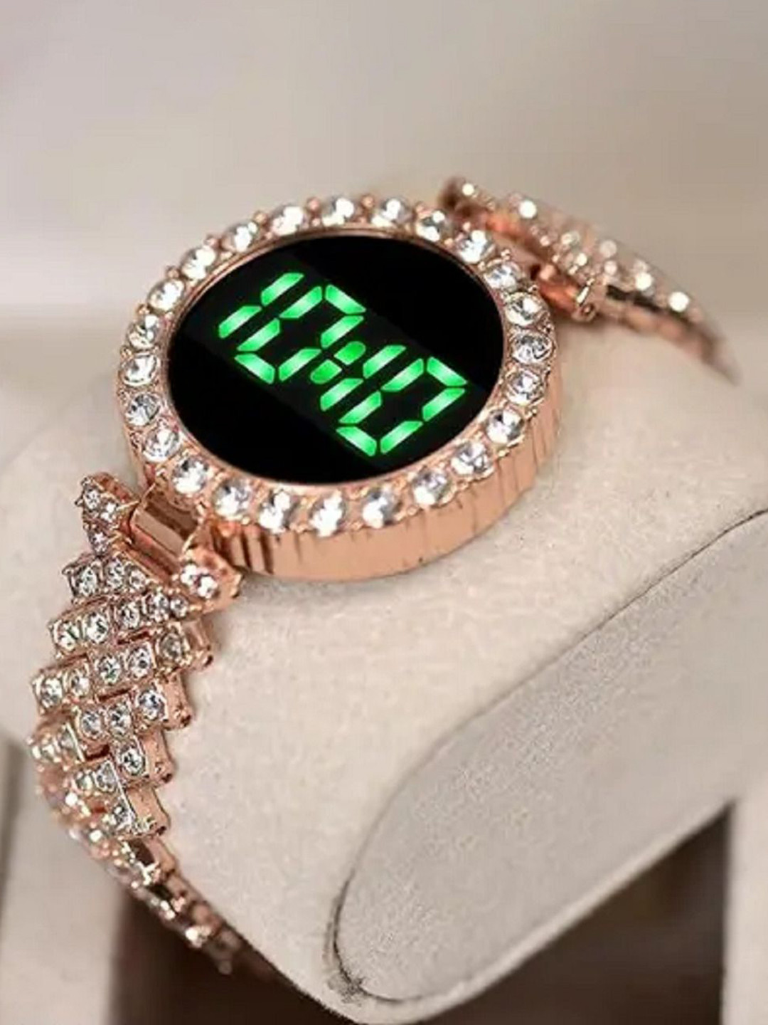 SELLORIA Women Embellished Dial Digital Watch Diamond Design Digital Watch for women