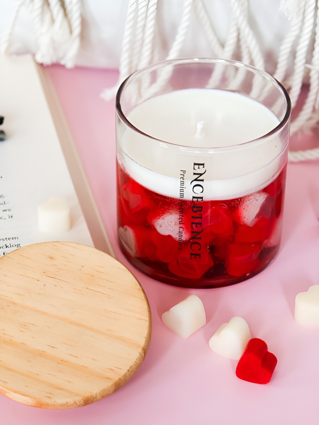ENCEBIENCE Cupid Heart Scented Jar Candle - Evening Whispers