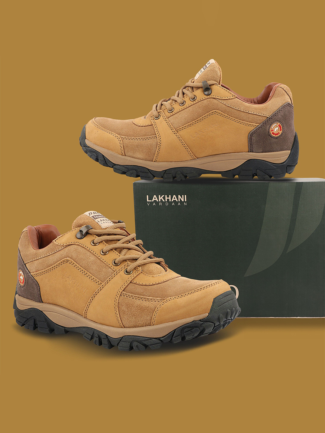 Lakhani Vardaan Men Suede Marking Trekking Shoes