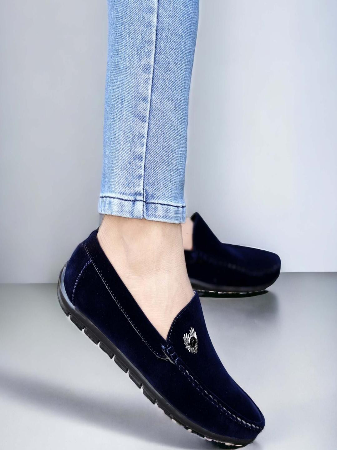 PLAYTOES Men Blue Loafer shoes