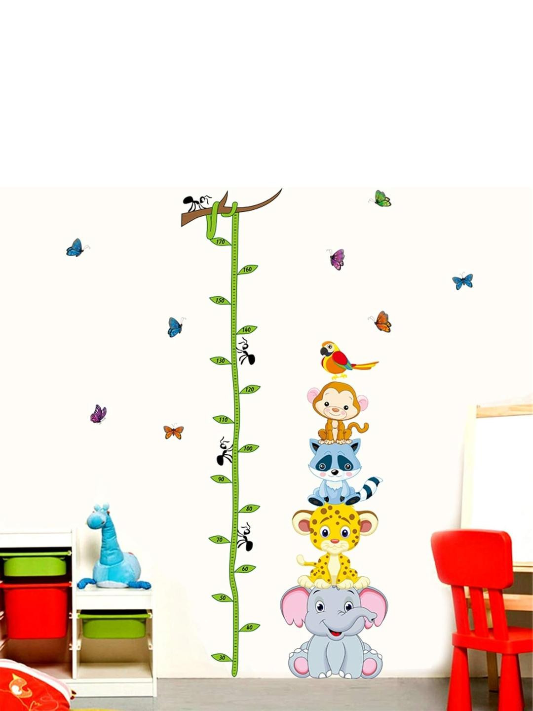 INDIAN ROYALS Kids Cute Animals Self Adhesive Wall Sticker (60CM x 90CM)