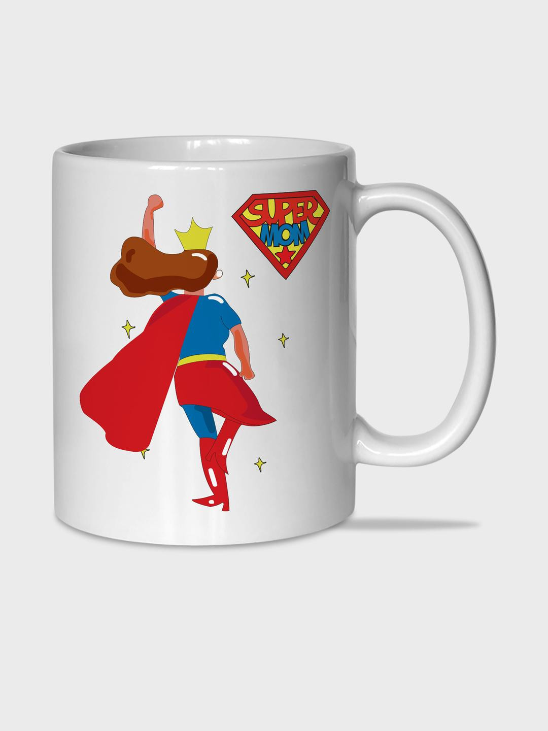 The Gifts Factory White & Red Conversational Printed Ceramic Glossy Mugs