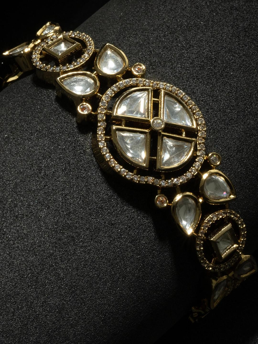 KAYRAH White Metal Kada Bracelet