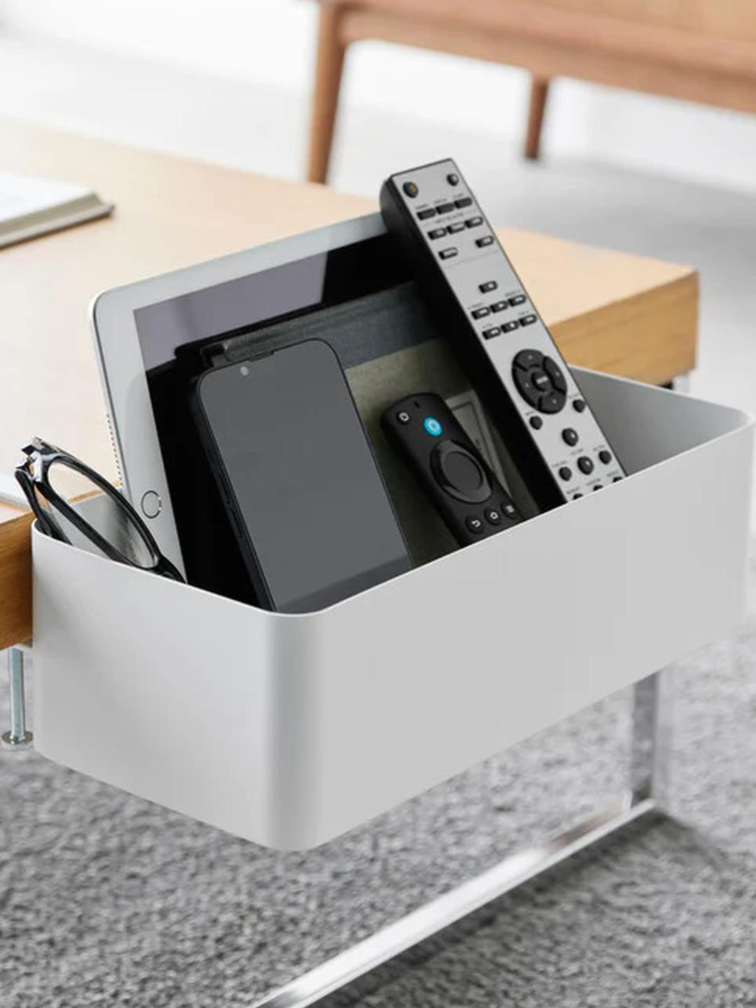 Arhat Desk White Hanging Storage Rack Organizers