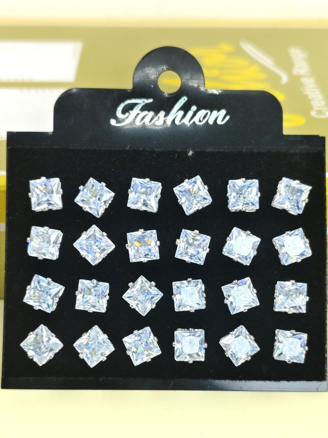 NAVJAI 12 PAIRS STUD EARRINGS