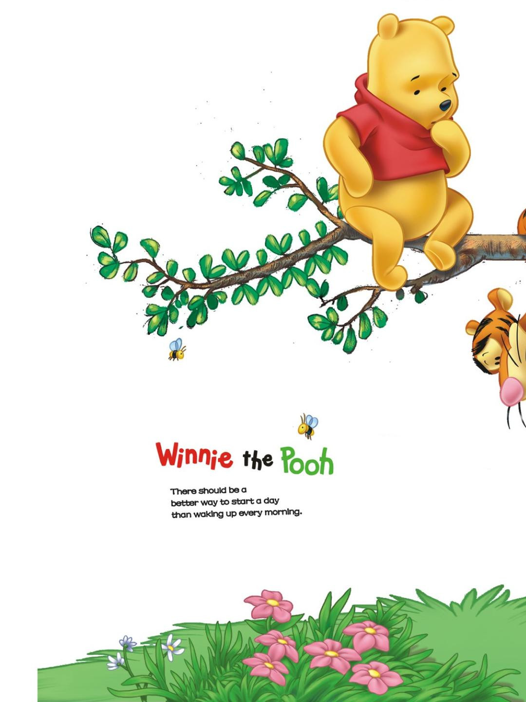 INDIAN ROYALS  Pooh Cartoon Paper Wall Sticker (50 CM x 70 CM)