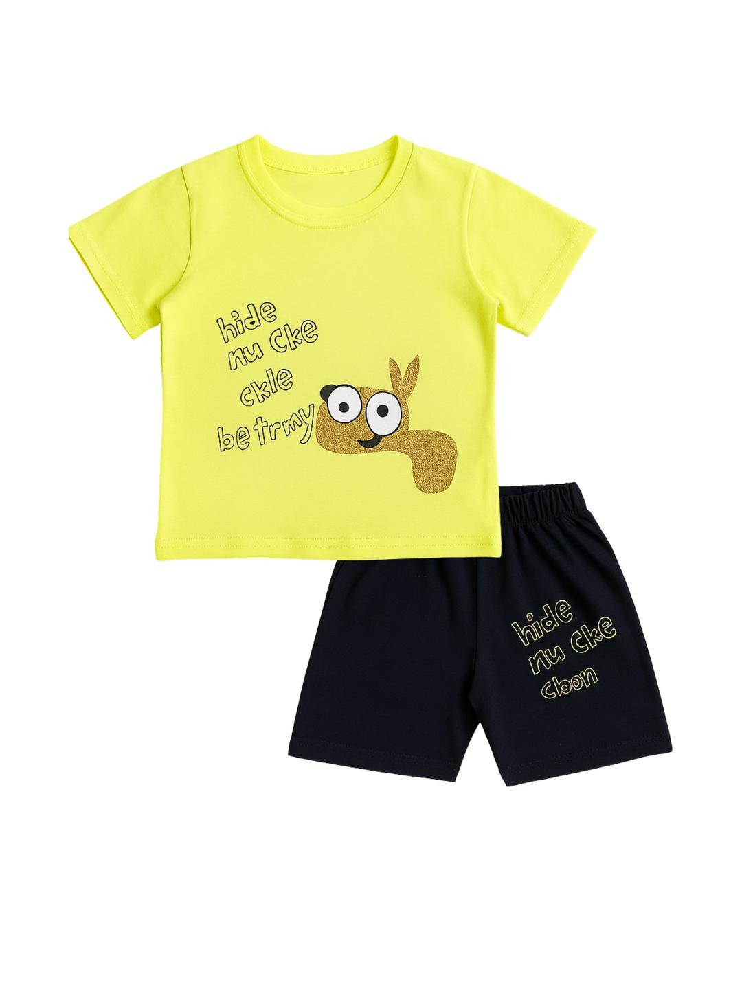 Covetus Kids Printed T-shirt with Shorts