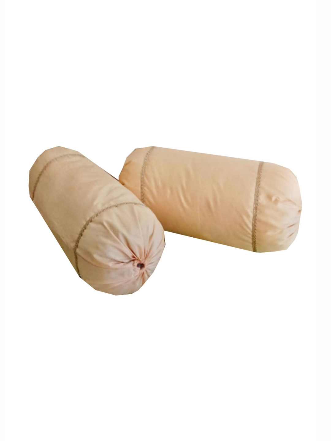 Pink Parrot 2-Pcs Cream-Colored Durable Bolster Covers