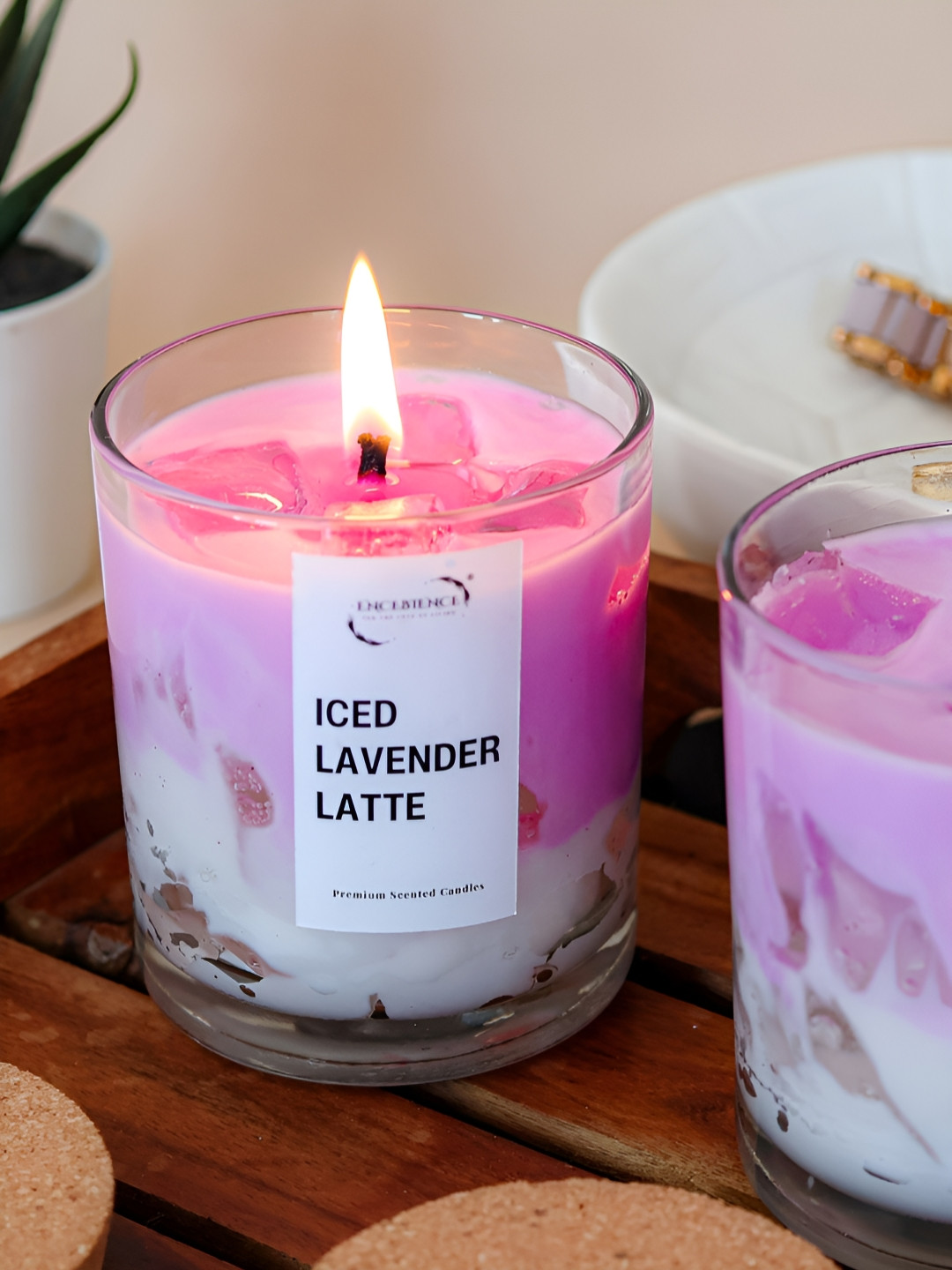 ENCEBIENCE Iced Lavender Latte Candle - French Lavender