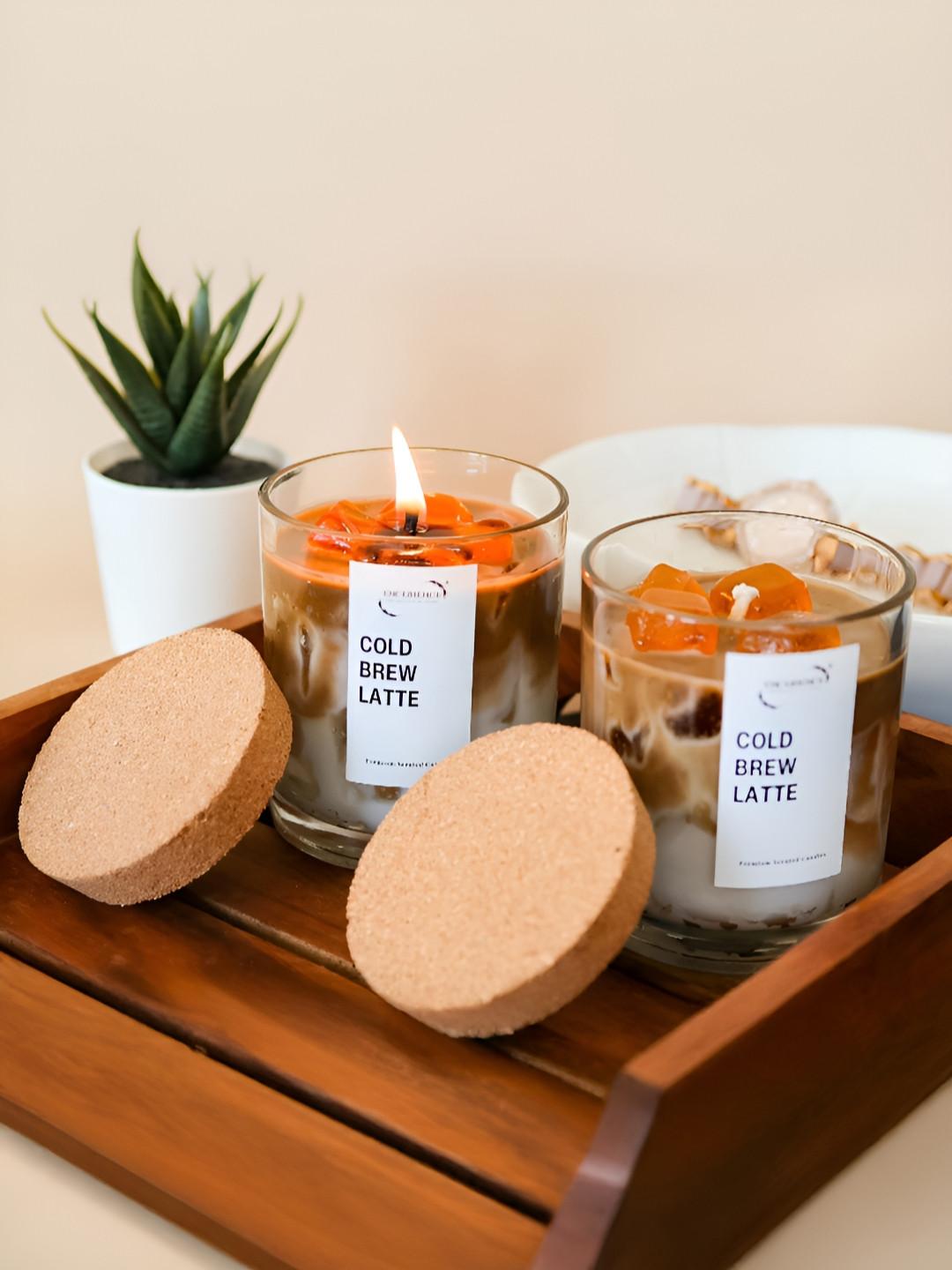 ENCEBIENCE Cold Brew Latte Candle - Cafe Mocha