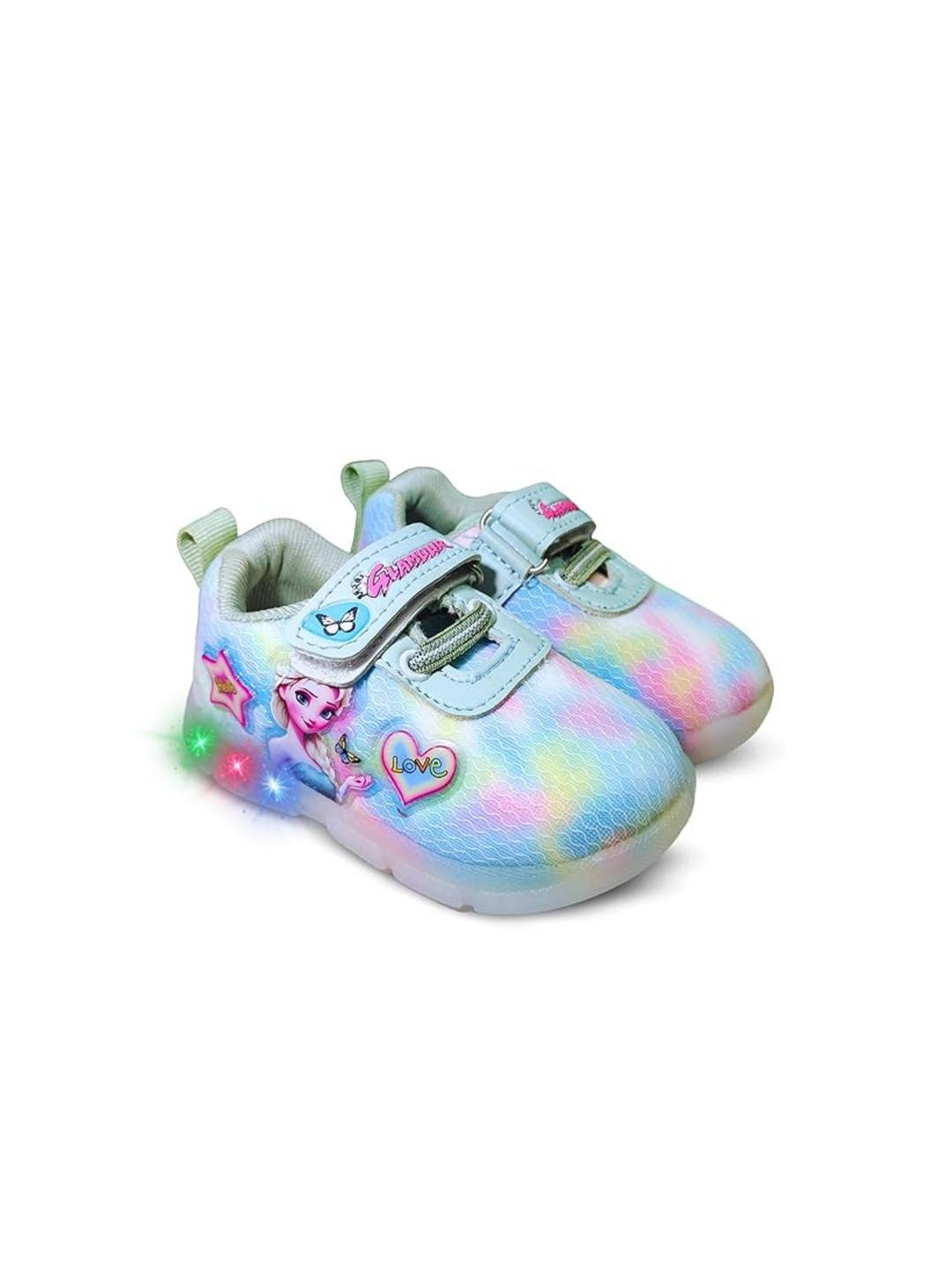 FootStation Girls Green Canvas Slip-On Sneakers