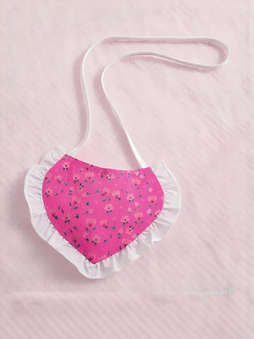 THOILLLING Kids-Girls Violet Cotton Printed Fit and Flare Dress